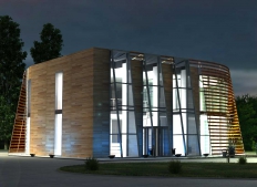  Main administrative building in the Industrial Park "Northern" Belgorod.