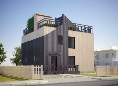 Individual energy efficient house in the cottage village of the Chelyabinsk region (Ural)